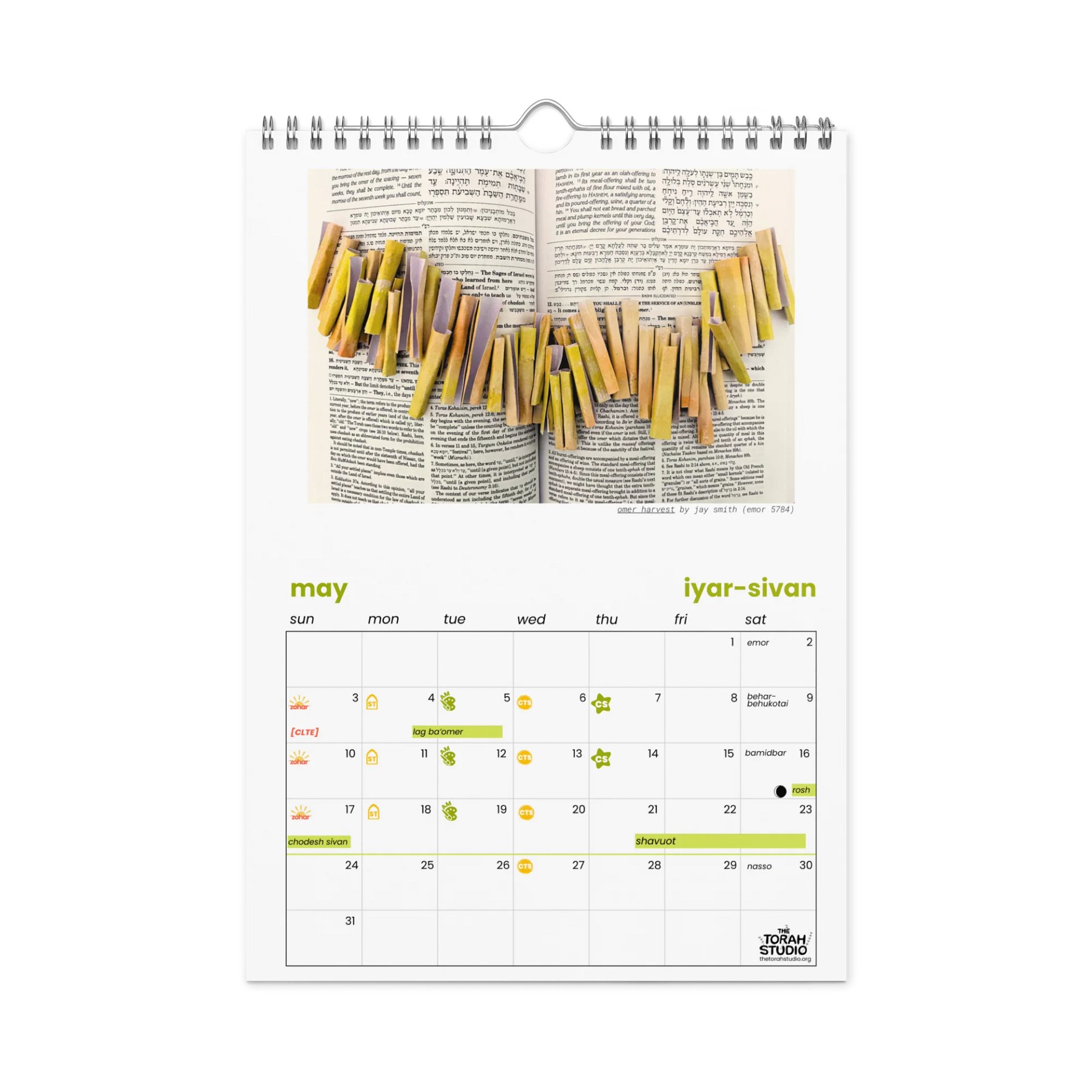 5786 Torah Studio Calendar! product image (2)