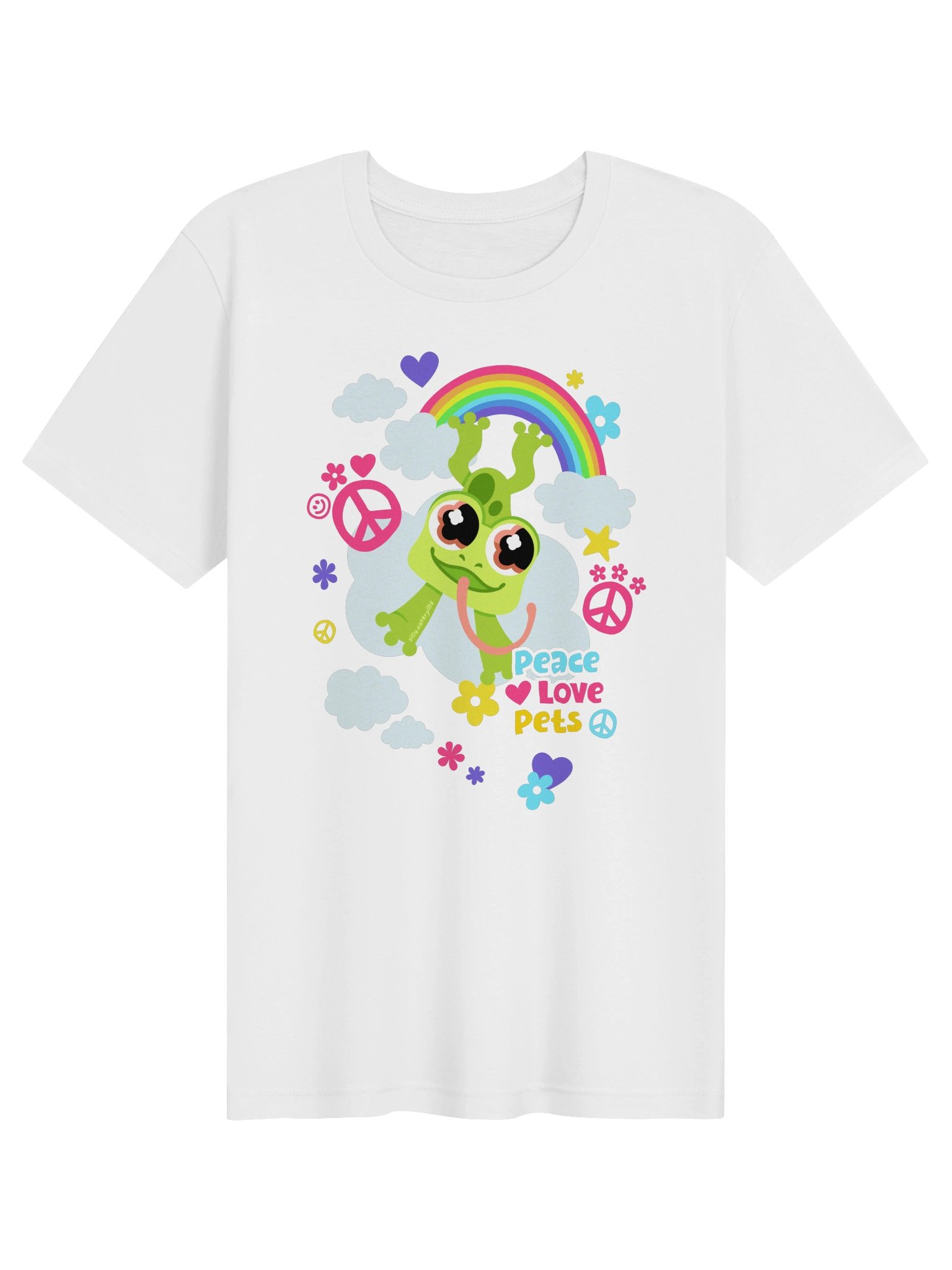 Peace Love Froggy Tee (light) product image (1)
