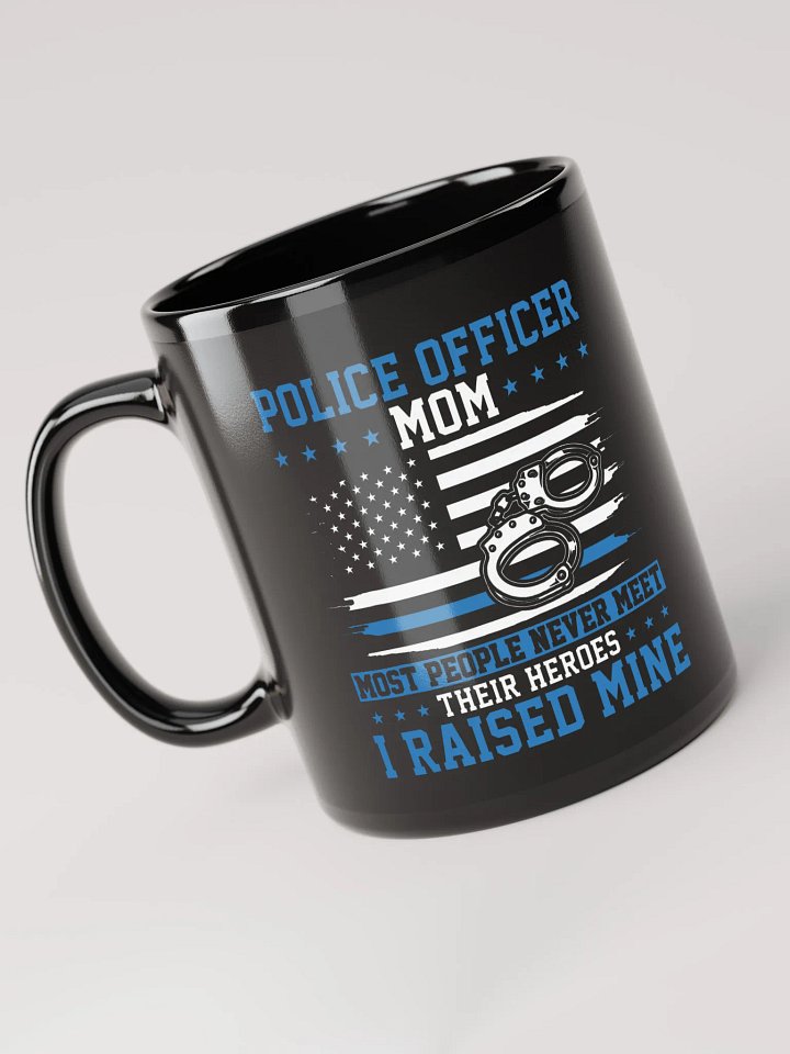 Police Officer Mom - Black Mug product image (1)