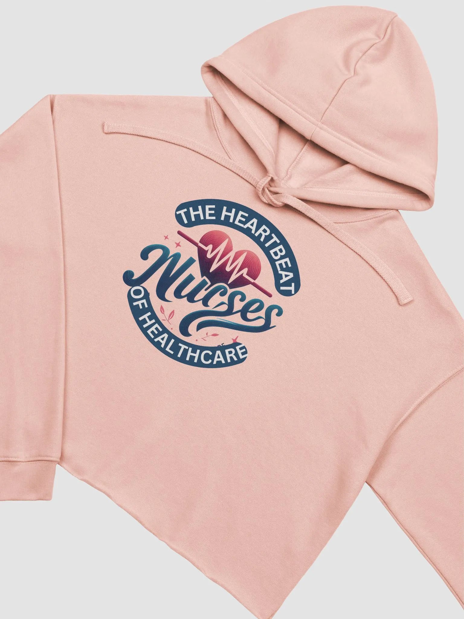 Nurses: Heartbeat of Healthcare Crop Hoodie product image (10)