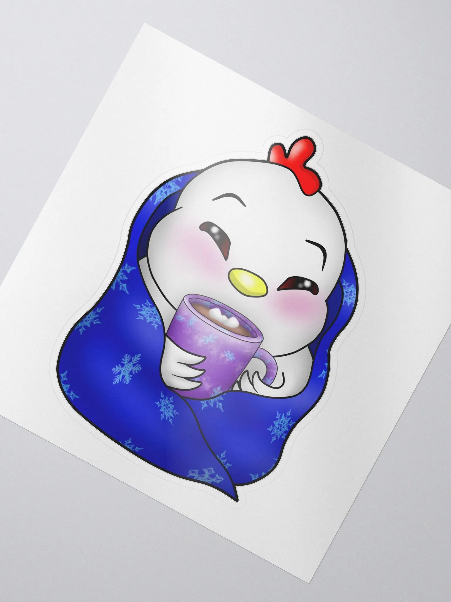Cozy Winter Chicken Sticker product image (2)