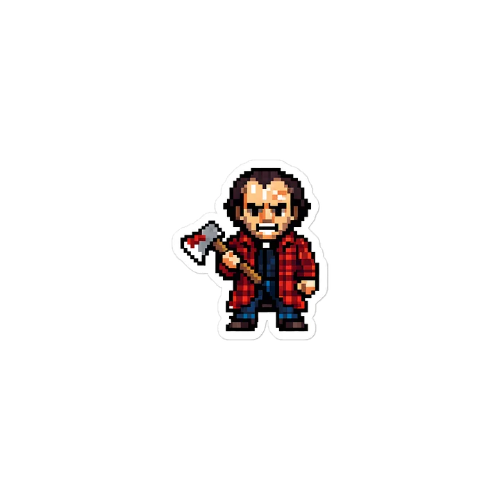 Jack Torrance (The Shining) Retro Pixel Art Laptop Sticker product image (2)