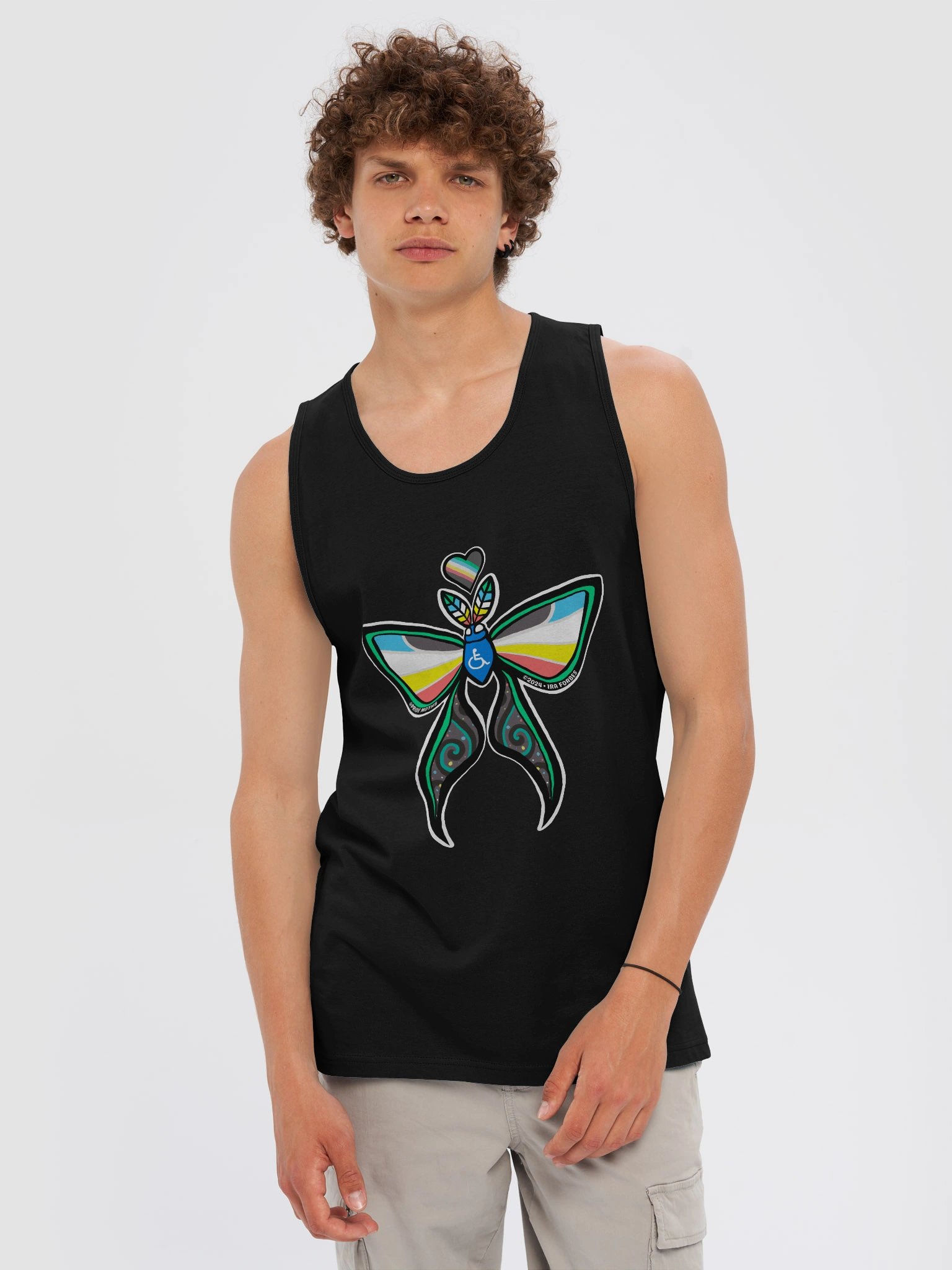 № 10 | DISABILITY PRIDE MOTH | GRAPHIC TANK | TANK TOP product image (3)