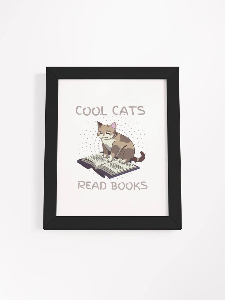 Cool Cats Read Books Framed Poster product image (12)