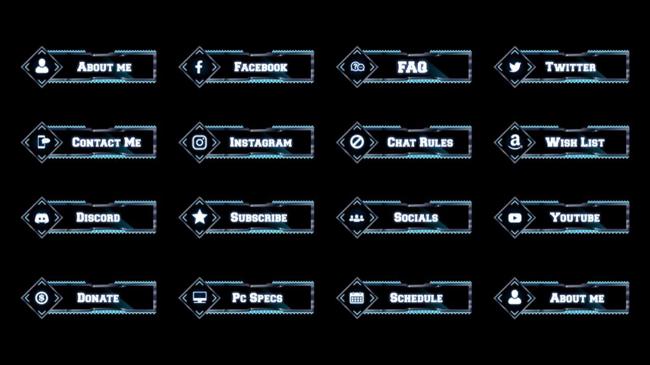 Ragged Teal Twitch Panels product image (2)