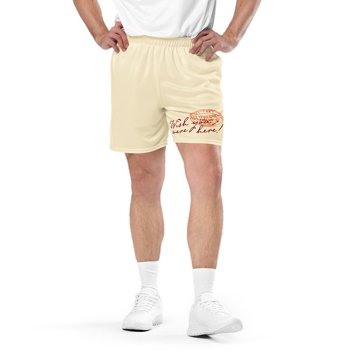 L'Agence Wish You Were Here! Mesh Shorts Ivory product image (1)