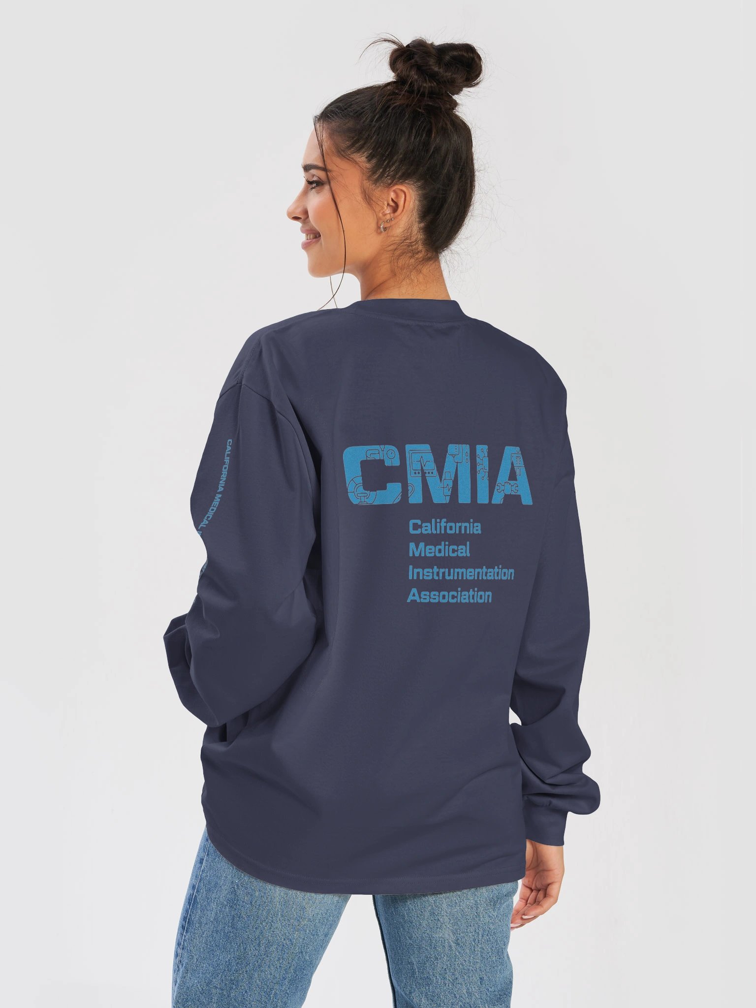 CMIA Premium Long Sleeve / Cyan Graphic — Color Logo product image (8)