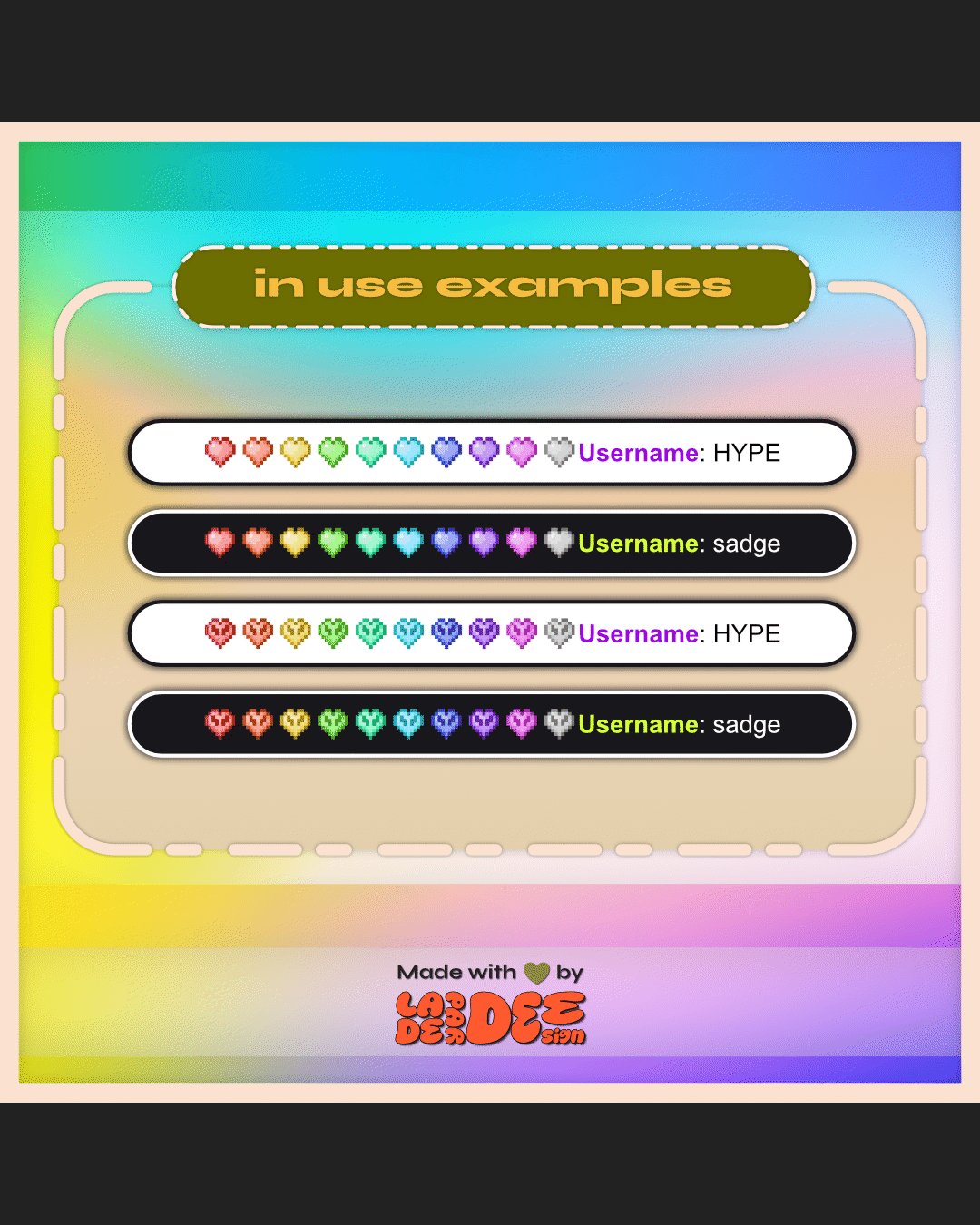 MC Detailed Heart Badges product image (4)