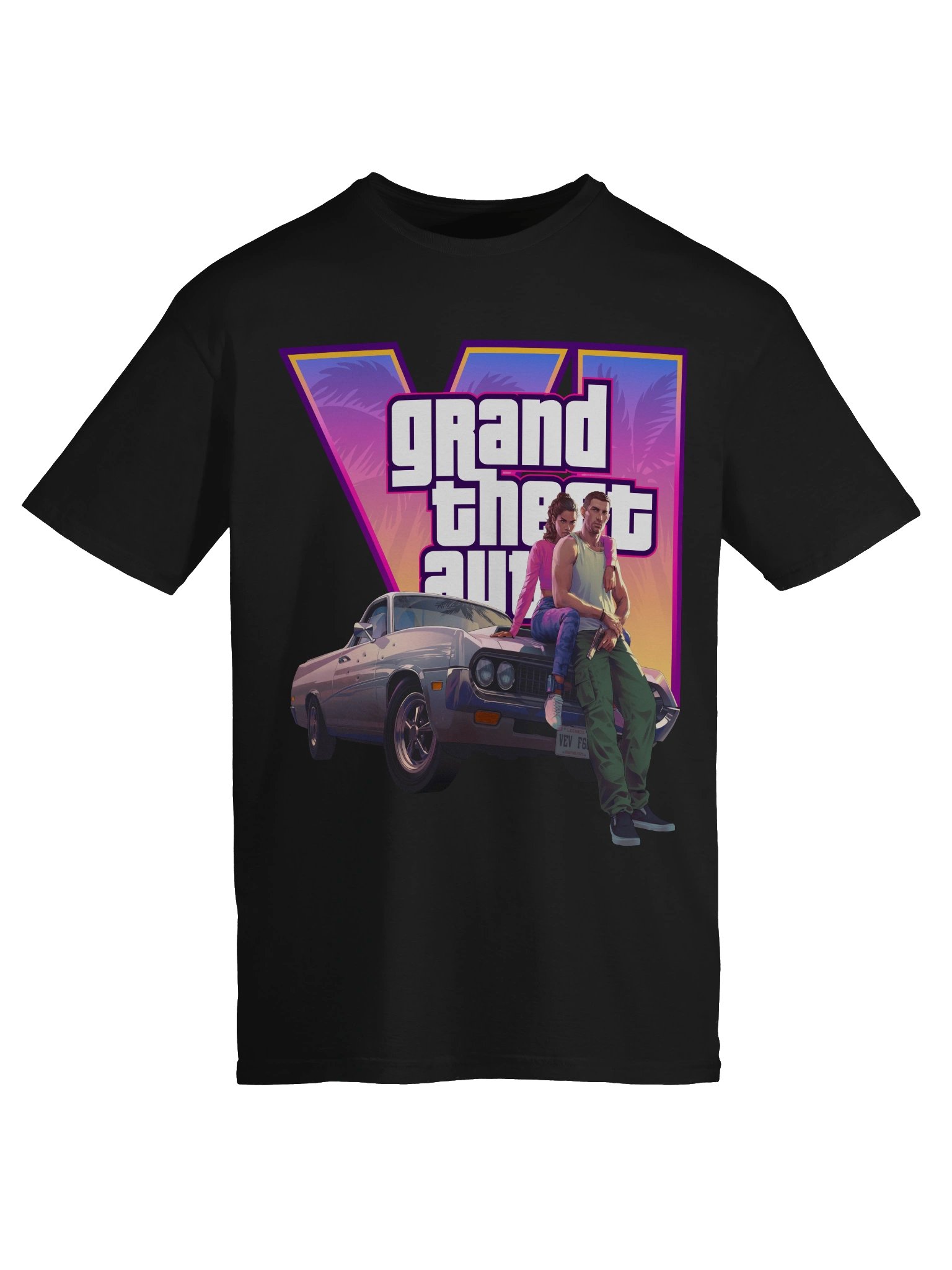 GTA VI T Shirt - GTA 6 Vice City Retro Game Fan Tee product image (58)