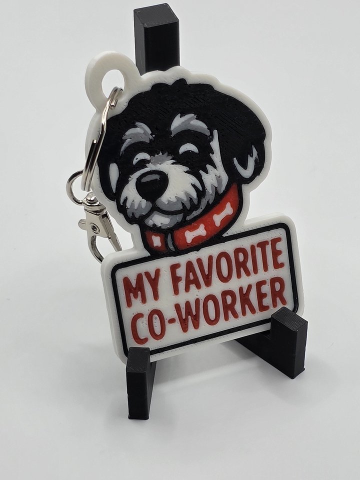 🐶 My Favorite Co-Worker Keychain – Dog Lover Gift 🐾 product image (2)
