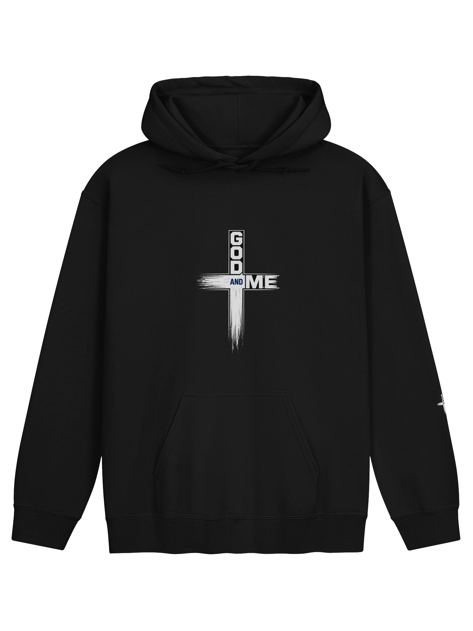 GOD AND ME — Rugged Cross Hoodie | Black product image (1)
