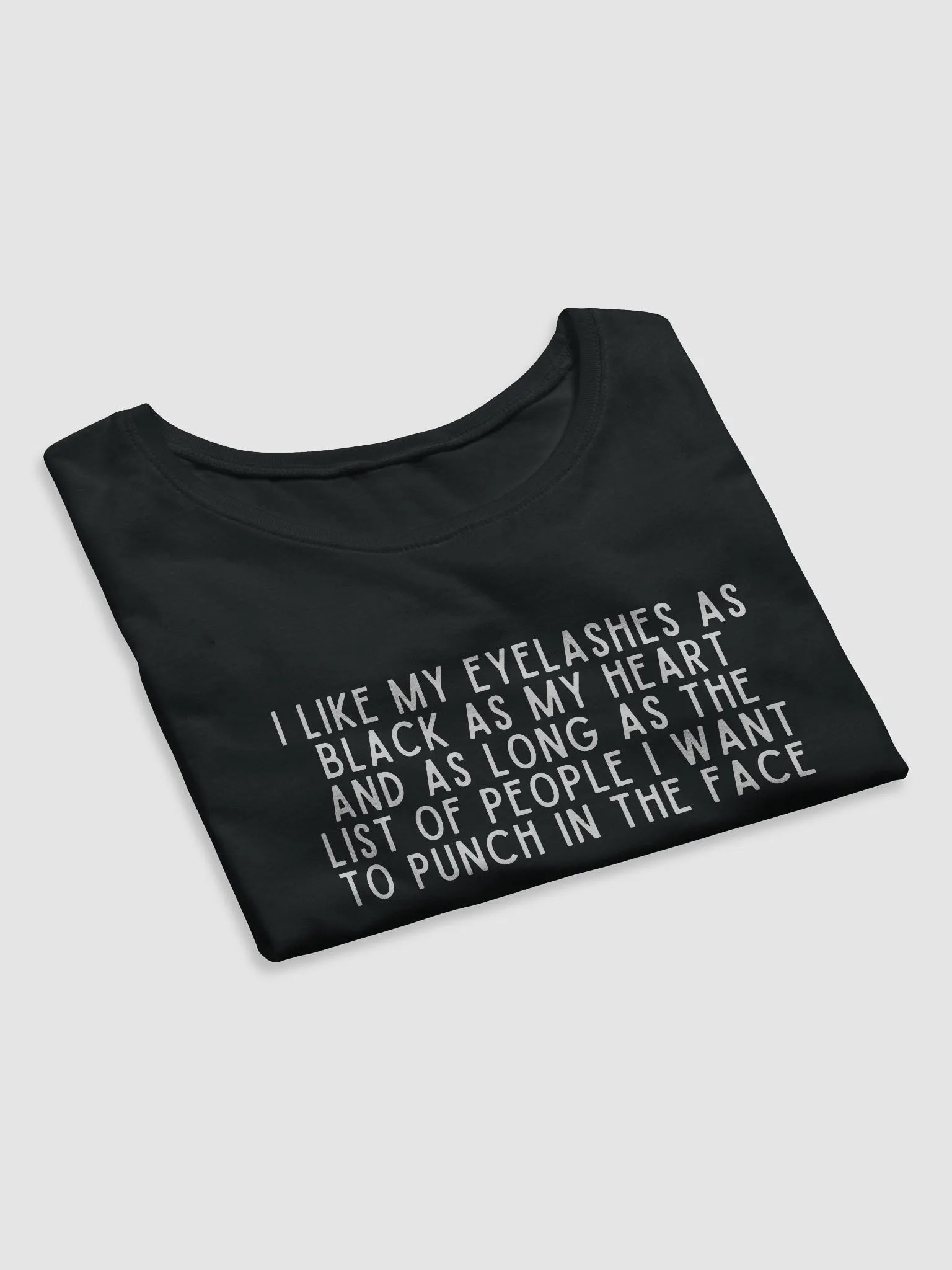 I Like My Eyelashes Crop Tee product image (3)