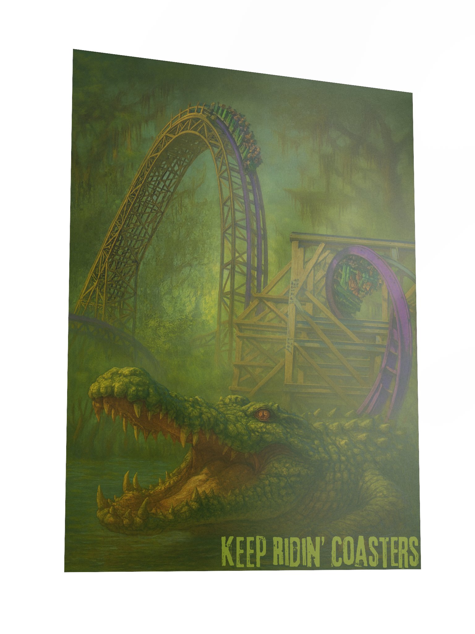 Gwazi Hybrid - 18x24 Inch Keep Ridin' Coasters Poster product image (3)
