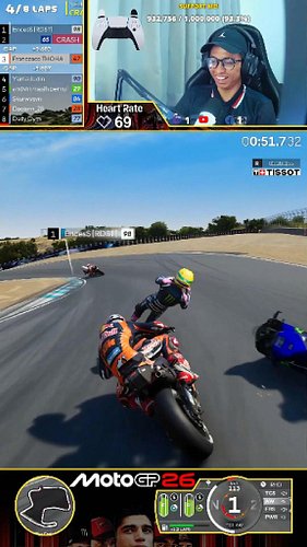 Goat-nya Le Mans hampir kepeleset di Laguna Seca😹 | #motogp #motogp24 #motogp26 #thohamaingame #fypシ