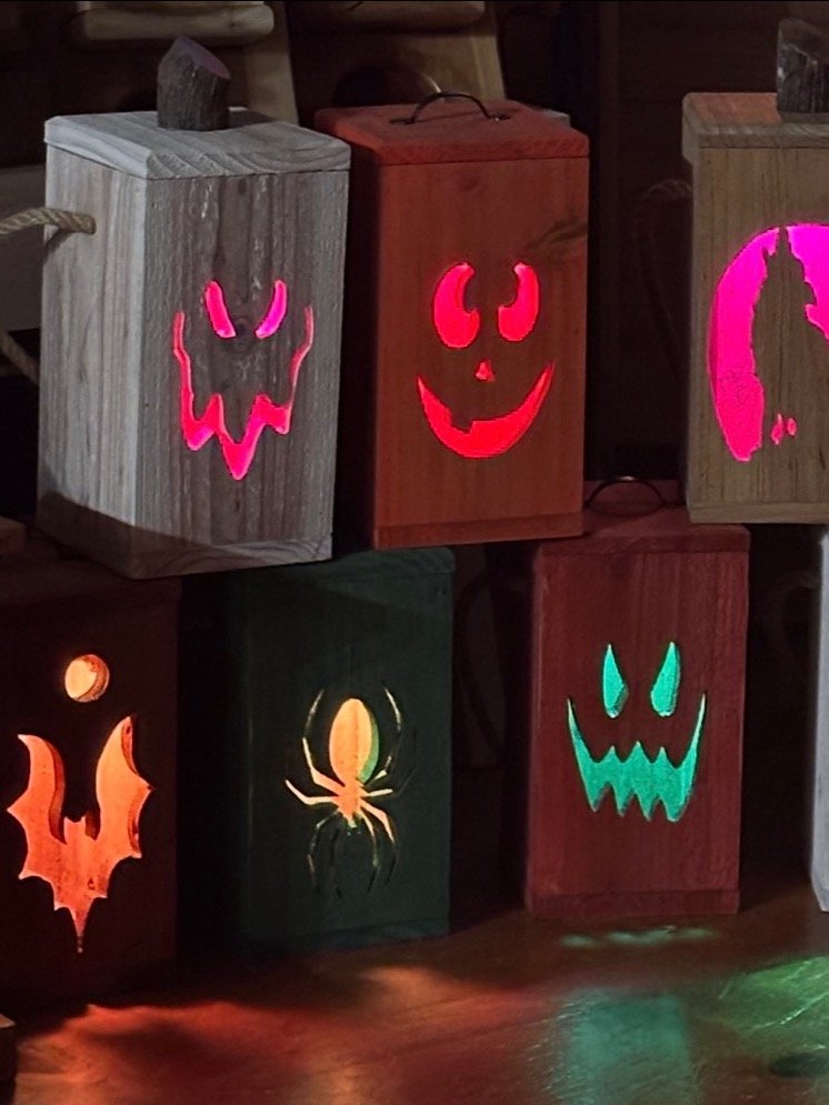 Handcrafted Cedar Glow Lantern | Choose Your Design product image (1)