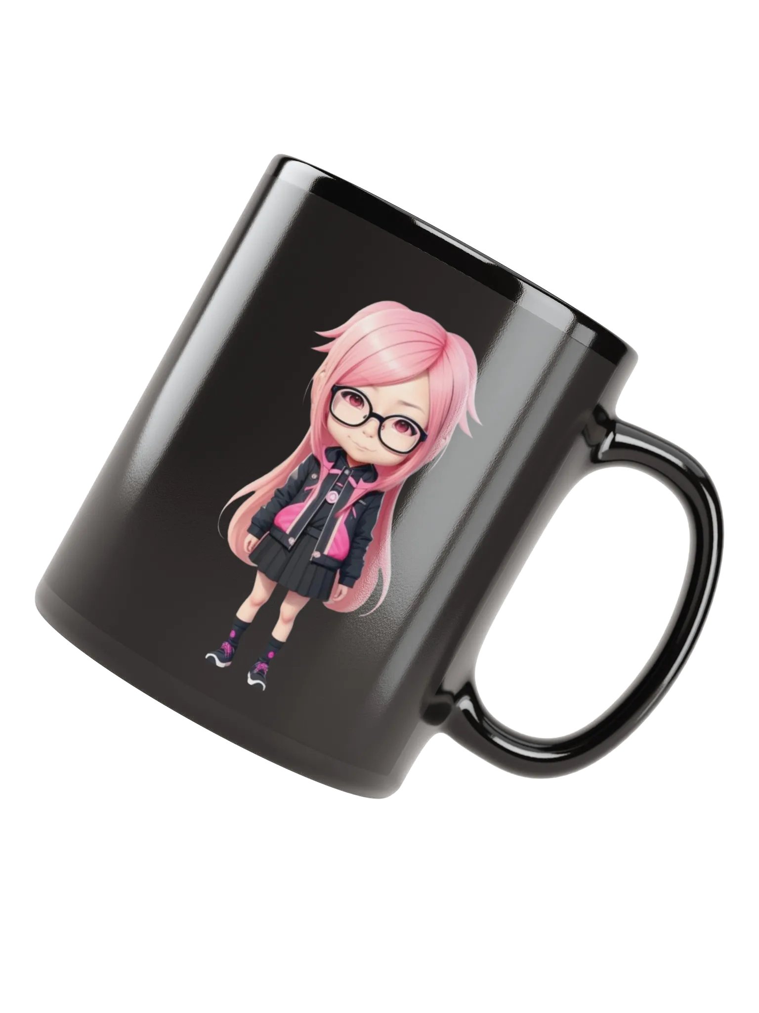 (PINK CHIBI) K Black Mug product image (4)