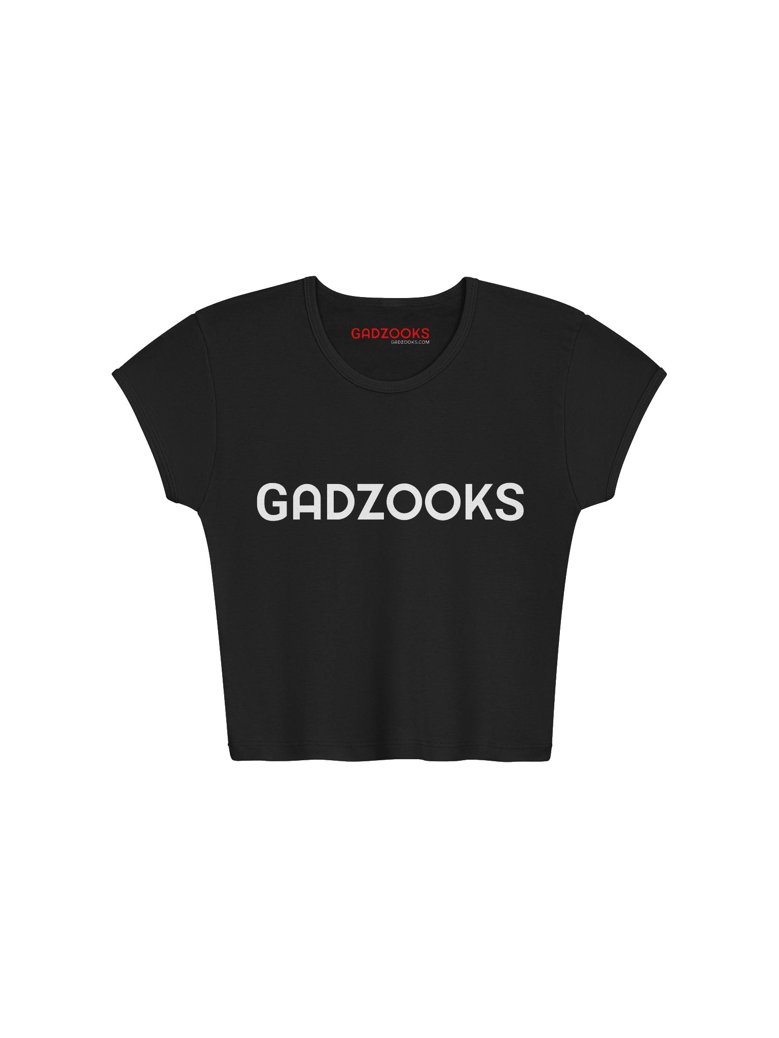 Gadzooks Logo Baby Tee in White product image (1)