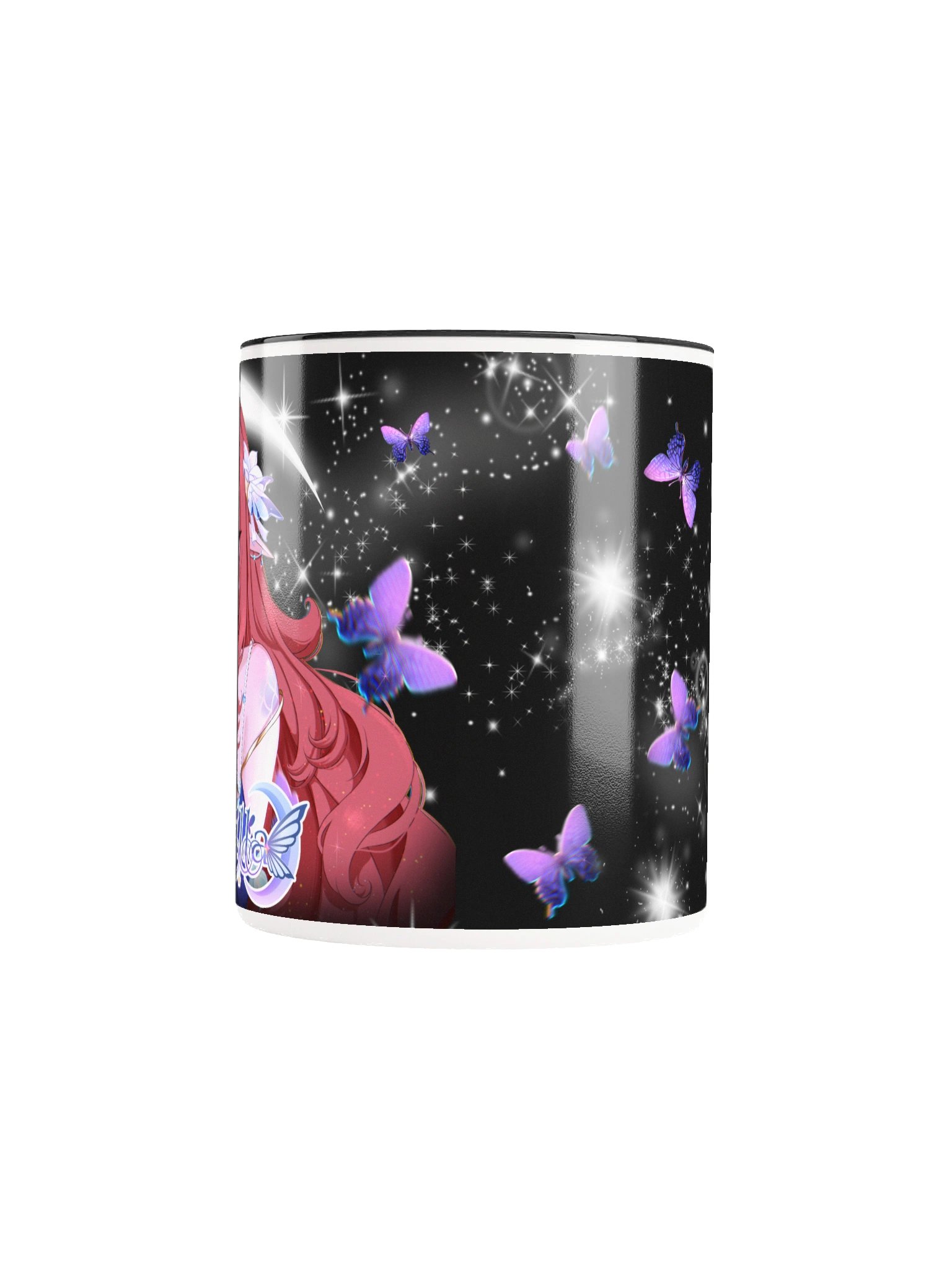 Moon Mermaid Starry Night Mug (Colored Inside, Right Handed) product image (5)