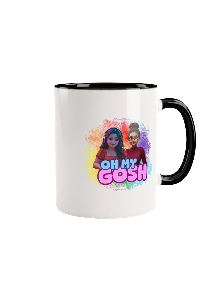 "Oh My Gosh" Ceramic Mug with Color Inside product image (2)
