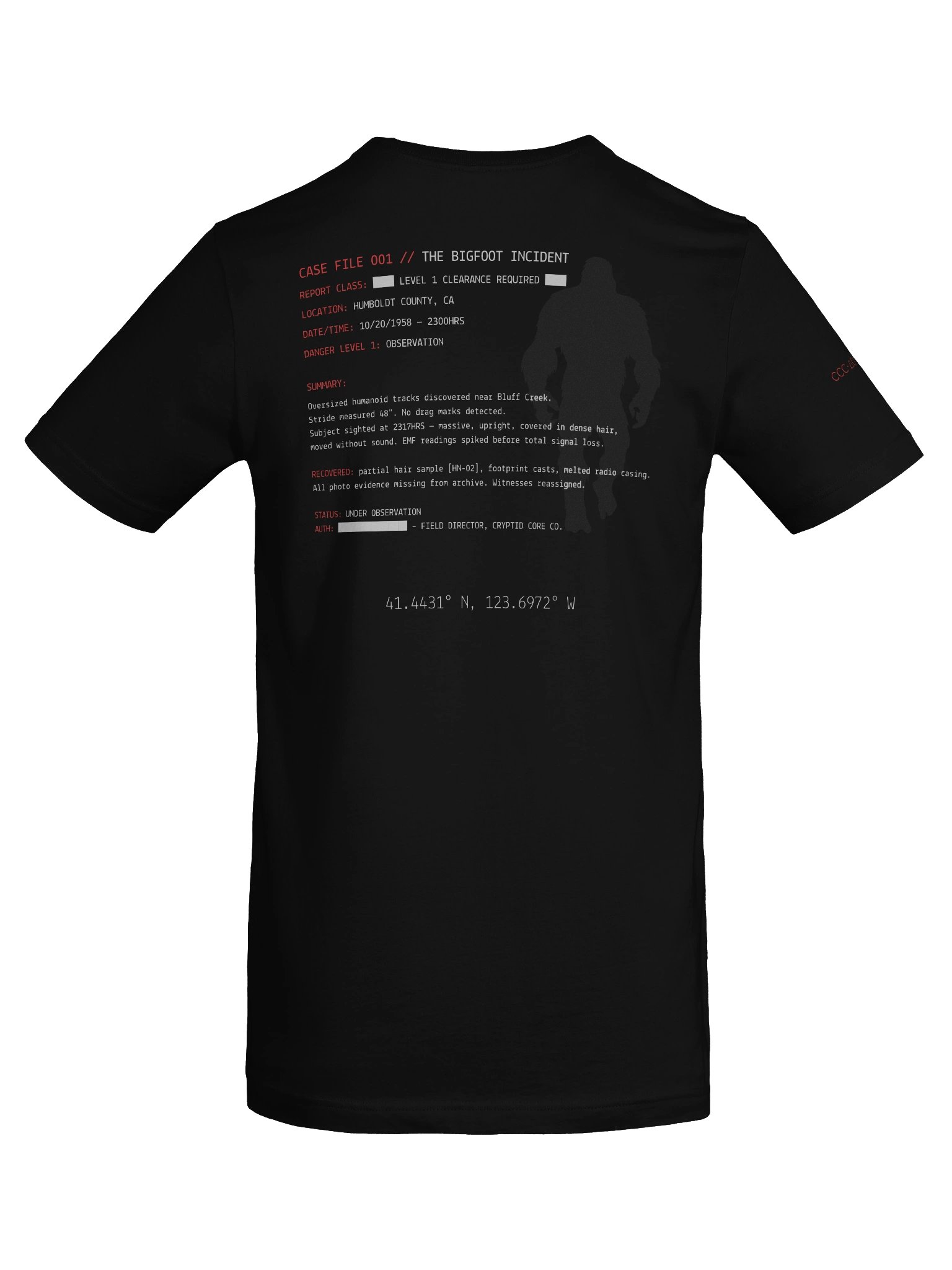 CASE FILE 001 // THE BIGFOOT INCIDENT product image (8)