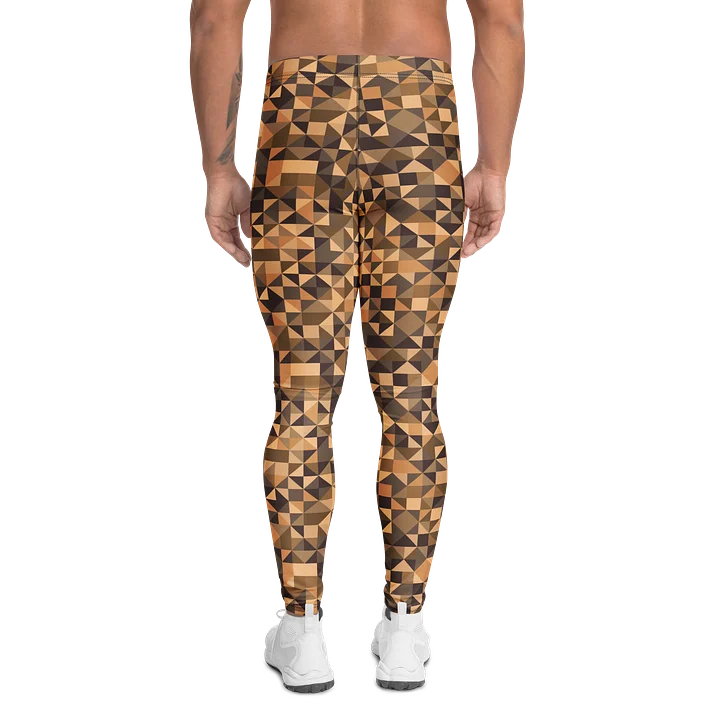 Bold Vintage Geometric Triangles Men's Leggings product image (2)