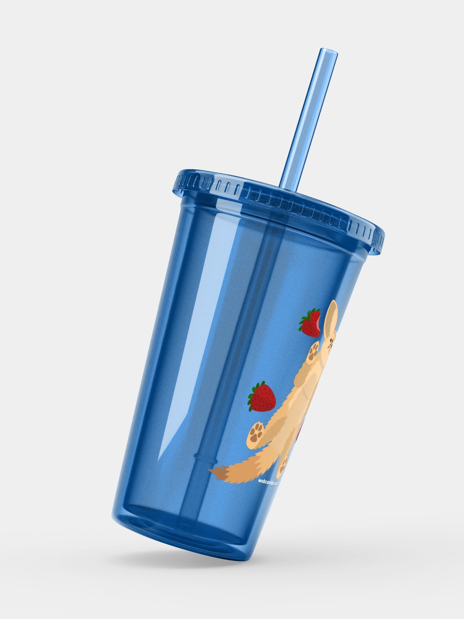 Strawberry Fennec Transparent Tumbler product image (2)