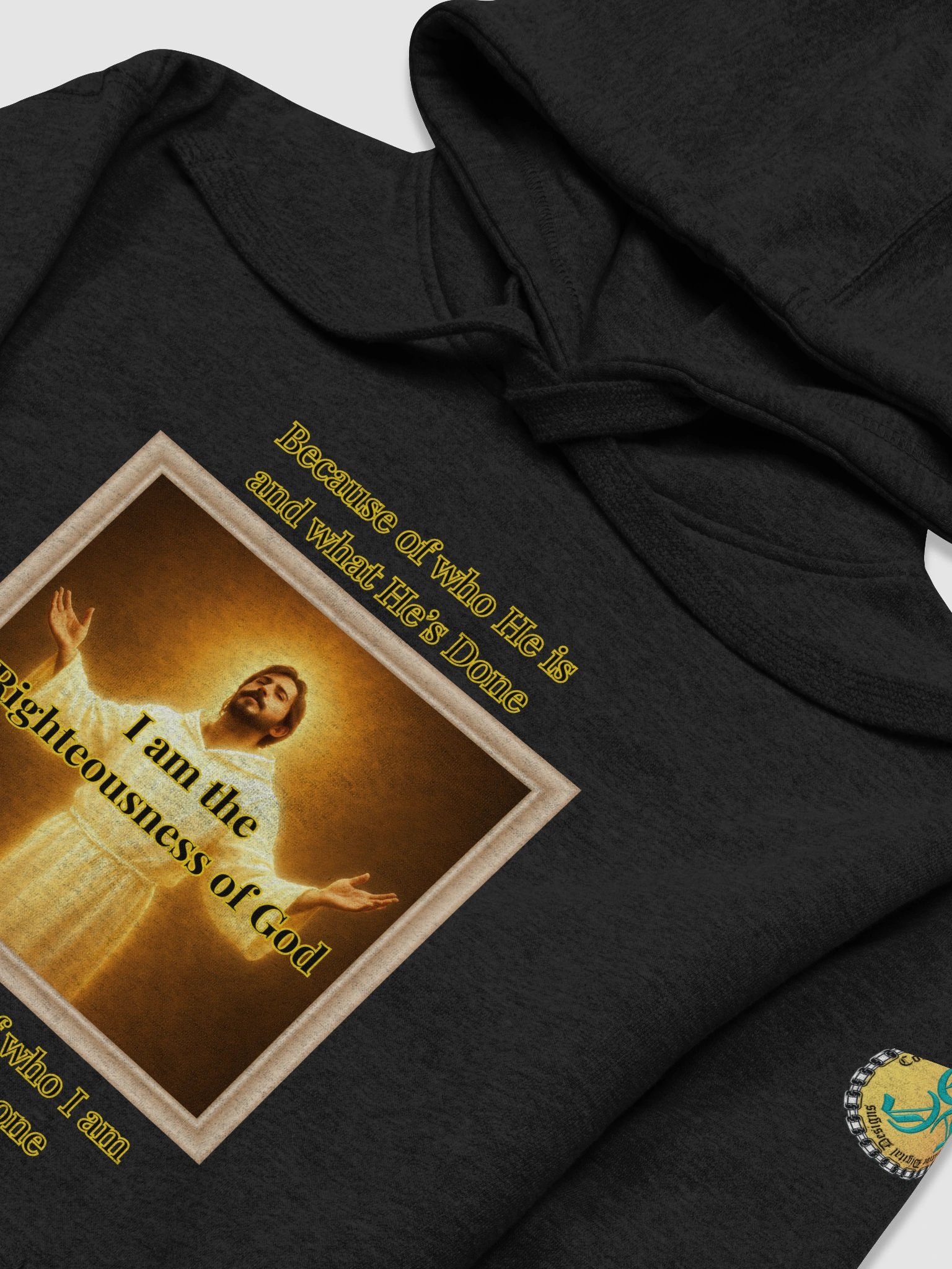 I am the Righteousness of God (Male) Cotton Heritage Unisex Premium Hoodie product image (3)