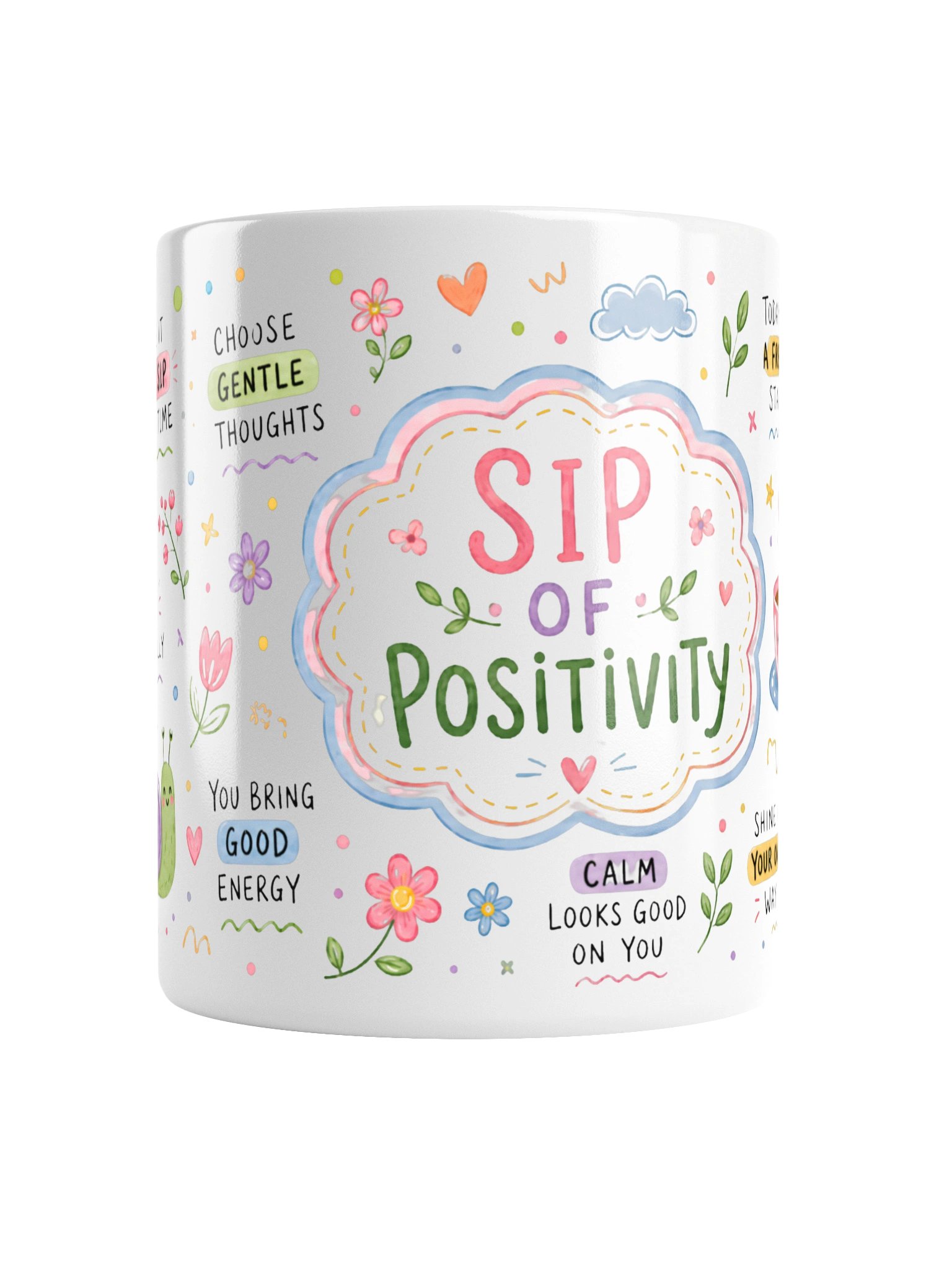 Sip of Positivity Mug – Morning Mindset Affirmation Coffee Cup, Positive Thinking Gift, Daily Motivation Mug product image (4)
