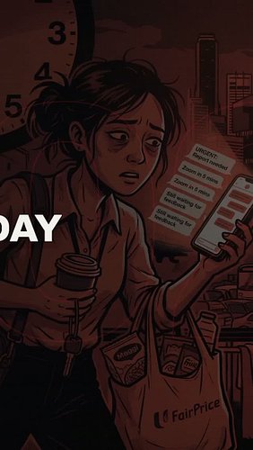 You're 30. You live in Singapore. You're probably still with your parents, and they're getting old.

Alarm at 6:40. On the tr...