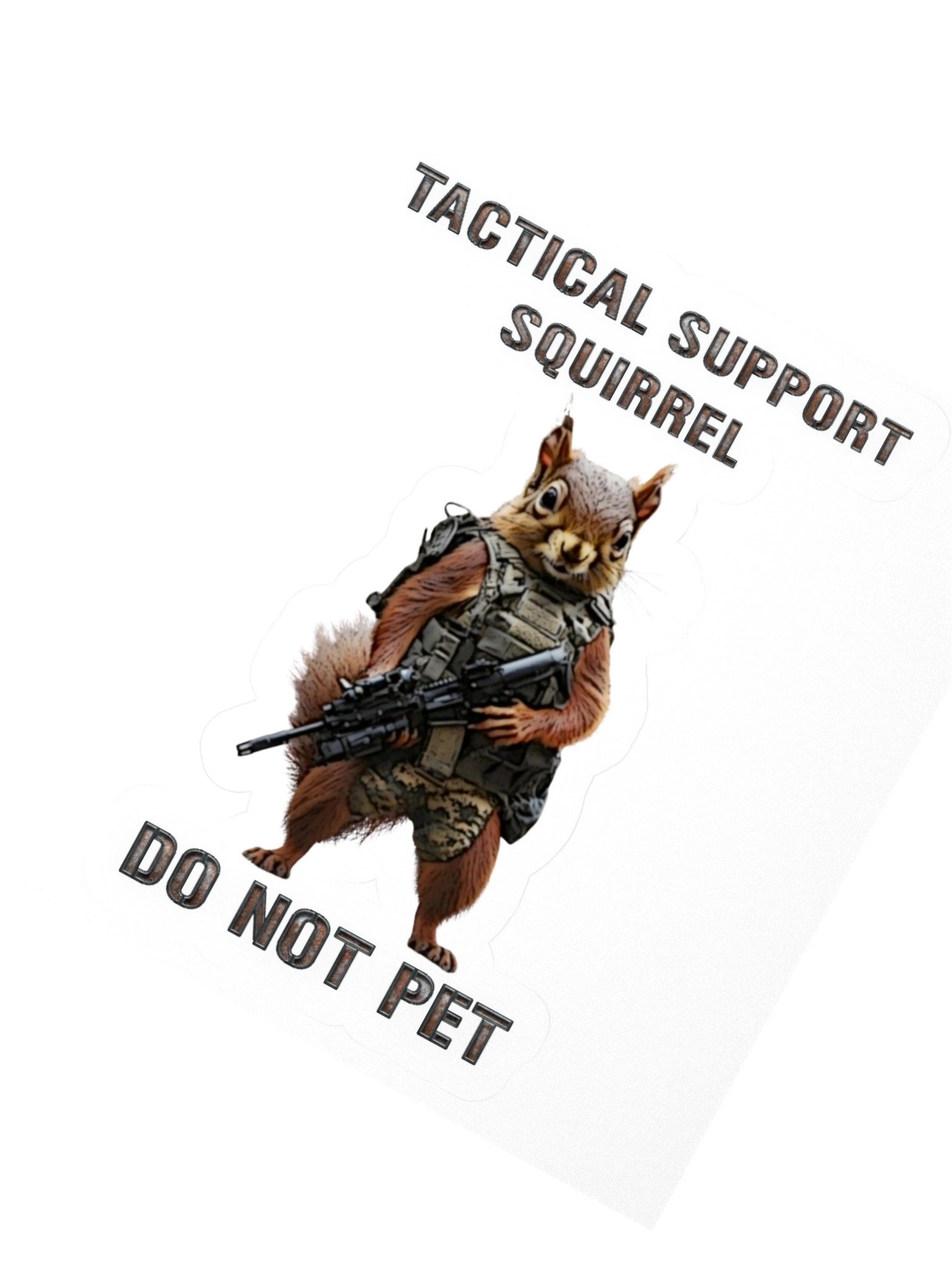 Tactical Support Squirrel - Sticker product image (6)