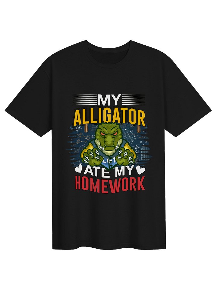 My Alligator Ate My Homework-Funny Alligator T-Shirt product image (2)