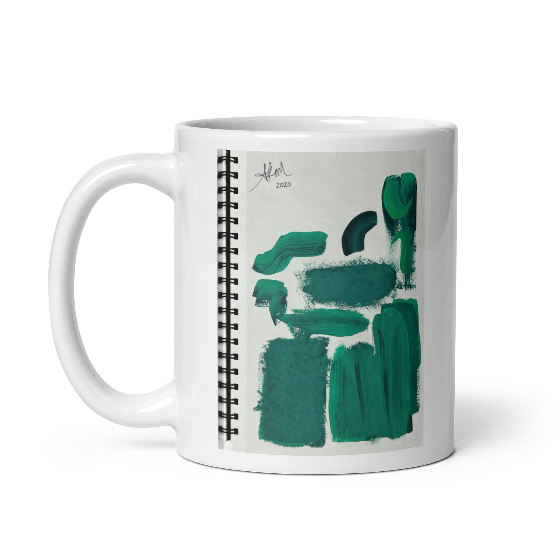 AK’s Emerald Brushstrokes Mug product image (4)