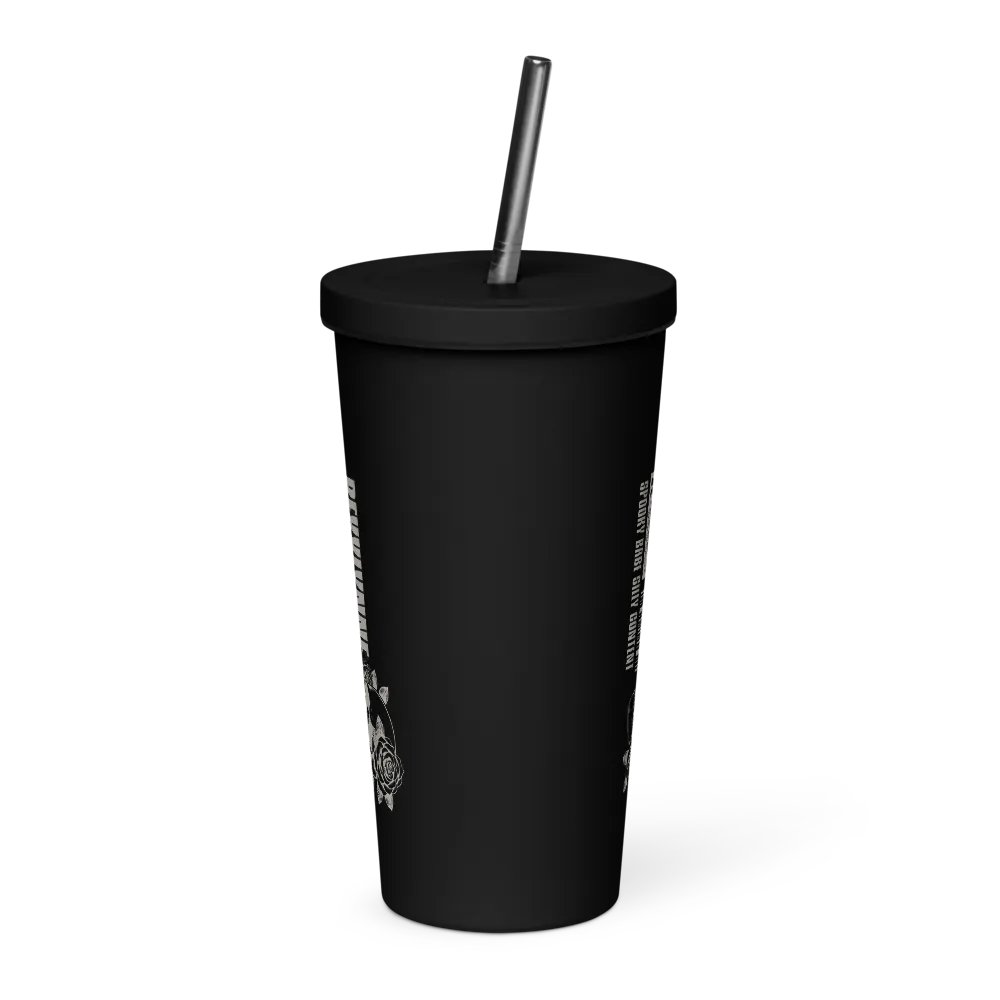 Restricted Content INSULATED TUMBLER WITH A STRAW product image (4)