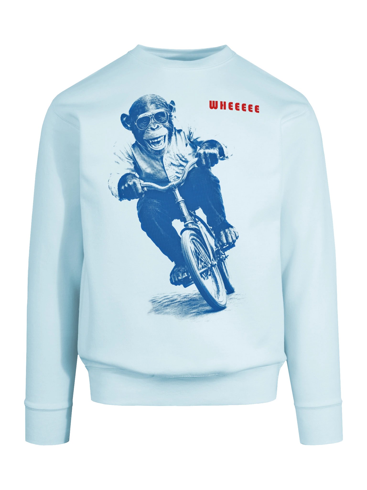 WHEEEEE Chimp Riding Bicycle Premium Sweatshirt product image (53)