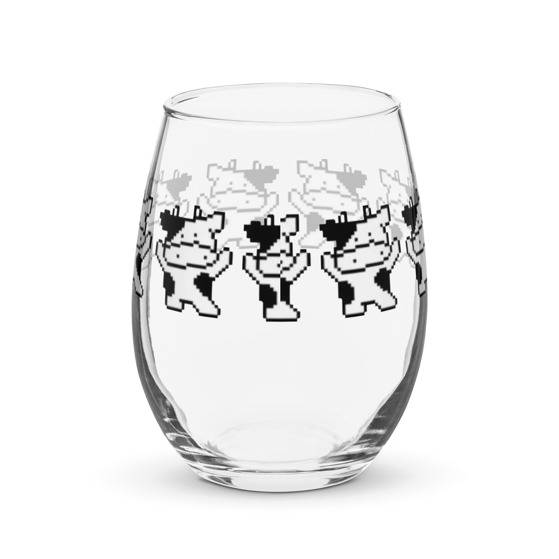 Celestial Cow Stemless Wine Glass product image (2)