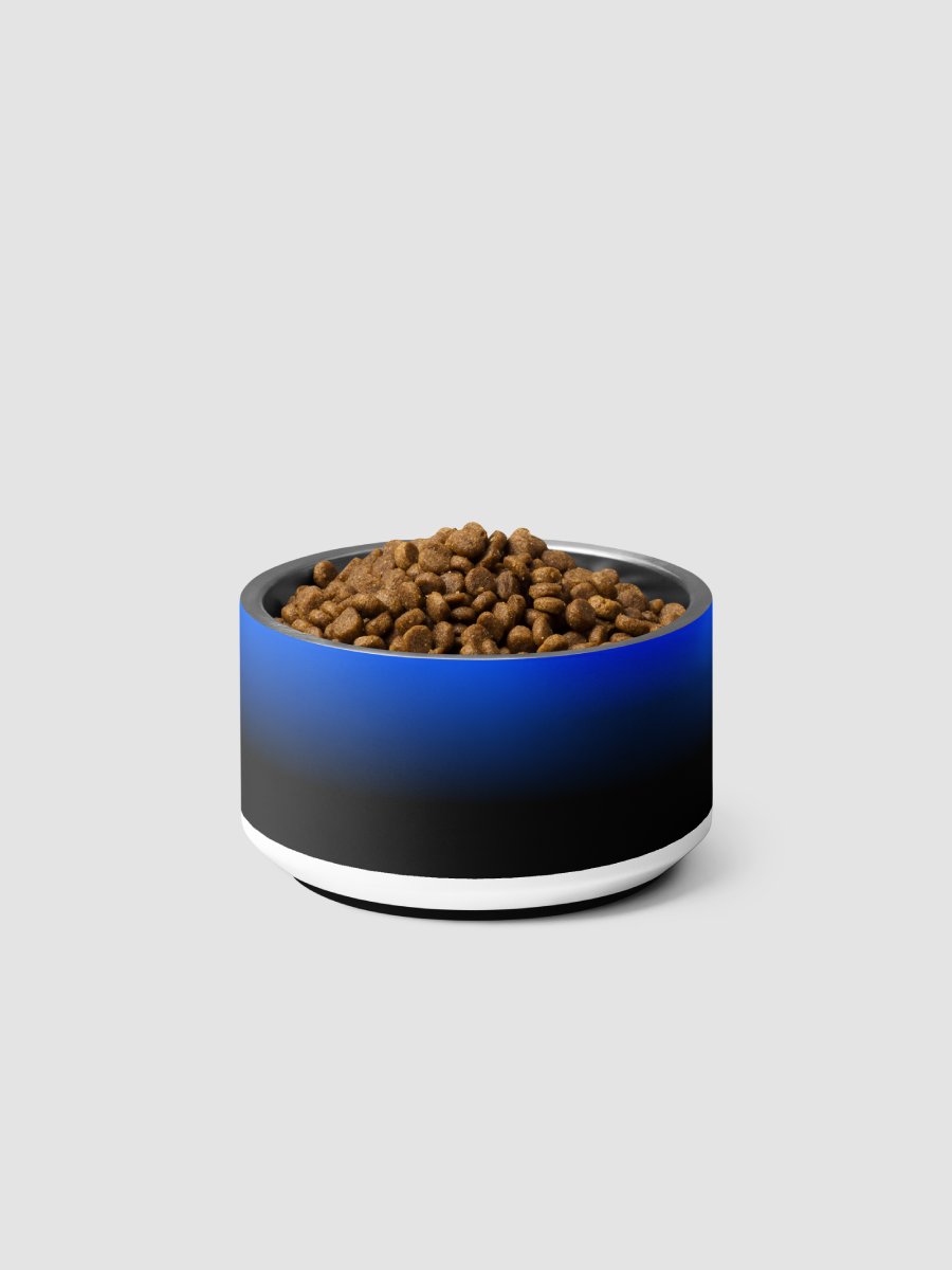 Blue Man Fans Hand Print Pet Bowl product image (3)