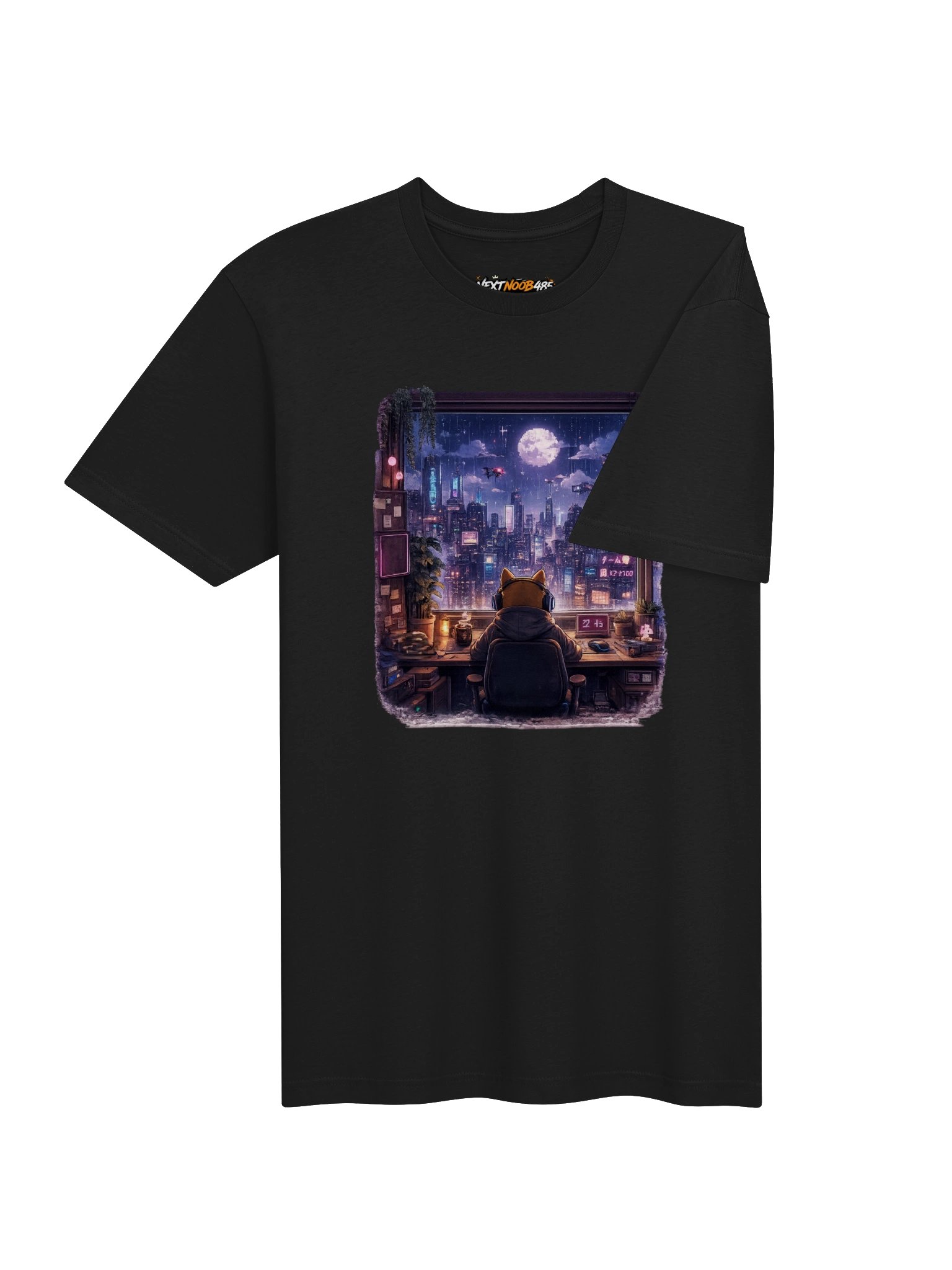 Next Level Supersoft T-Shirt - Cyberpunk Nights: Gamer's Retreat product image (30)