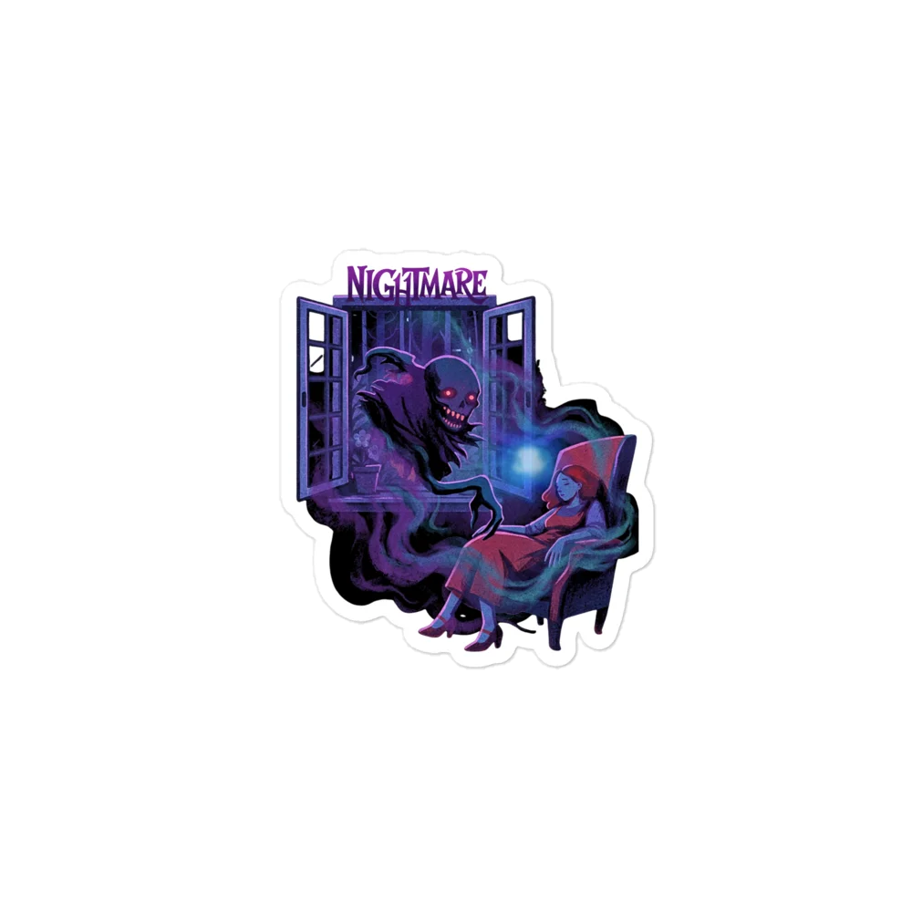 Nightmare Window Horror Kiss Cut Sticker product image (1)