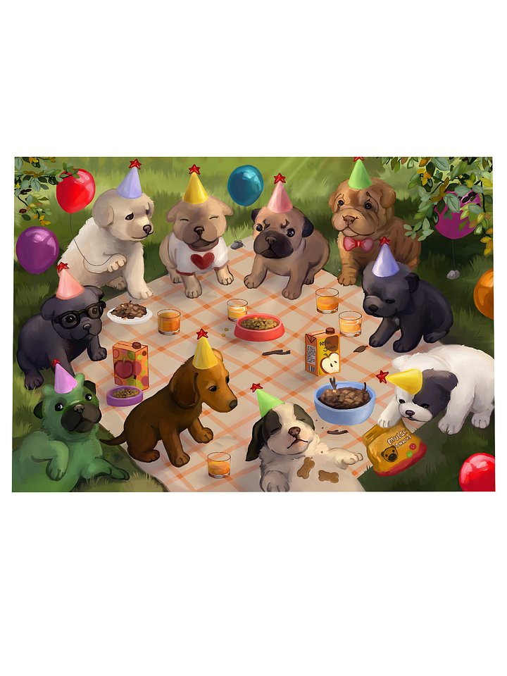 PIBBLE PARTY PRINT product image (1)