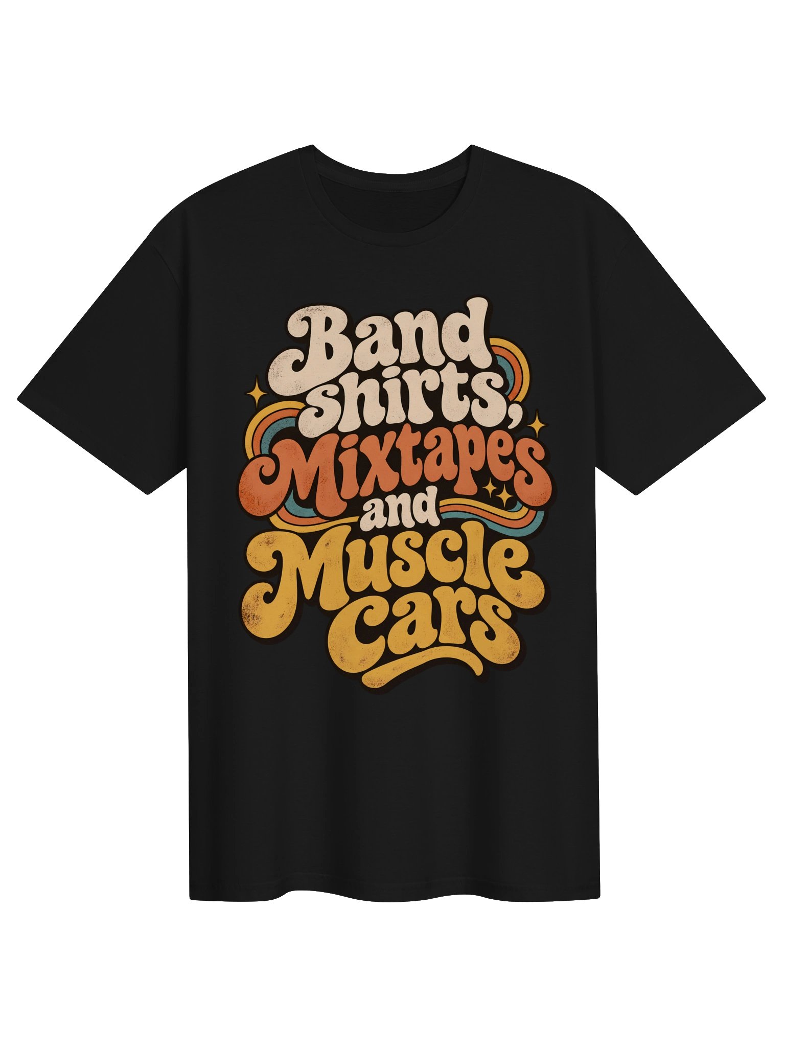 Band Shirts, Mixtapes & Muscle Cars Tee product image (9)