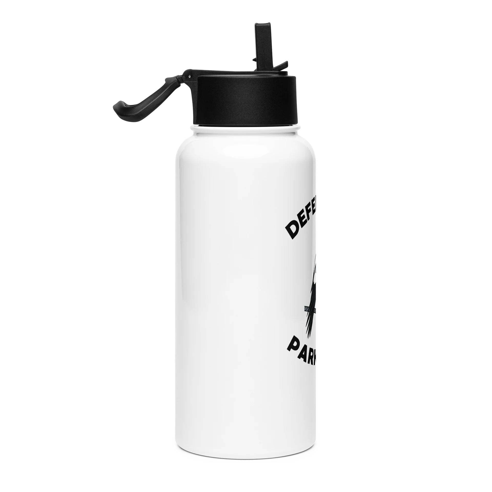 DEFEND OUR PARKLANDS | Magpie | Stainless Steel 1L Water Bottle product image (4)