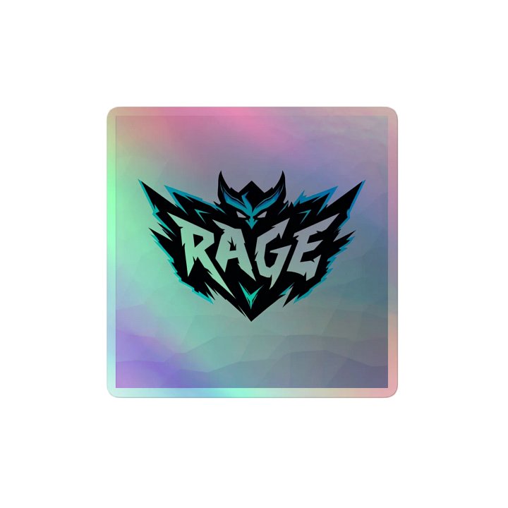 rage holographic stickers product image (2)
