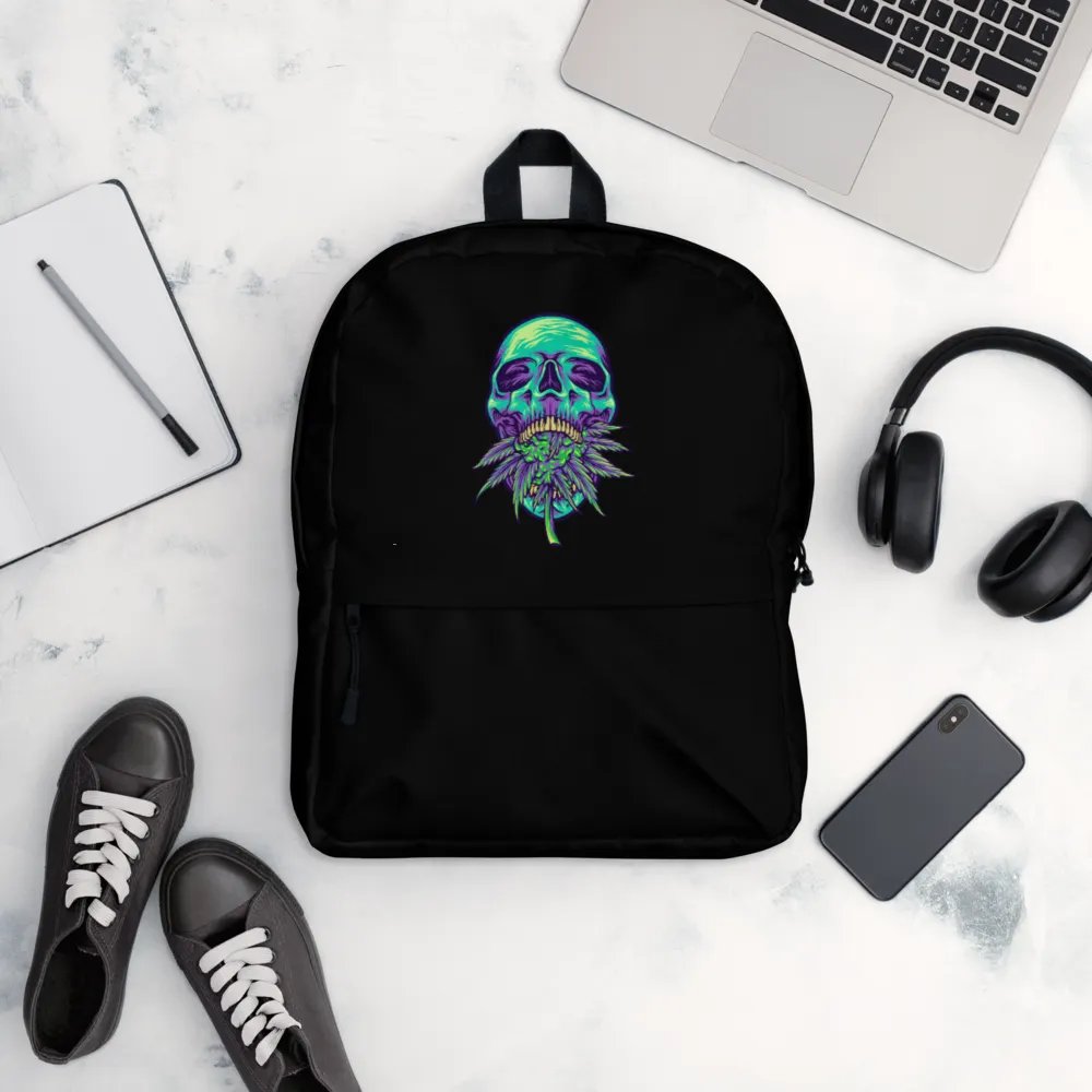 Ethereal Leaf Skull All-Over Backpack product image (12)