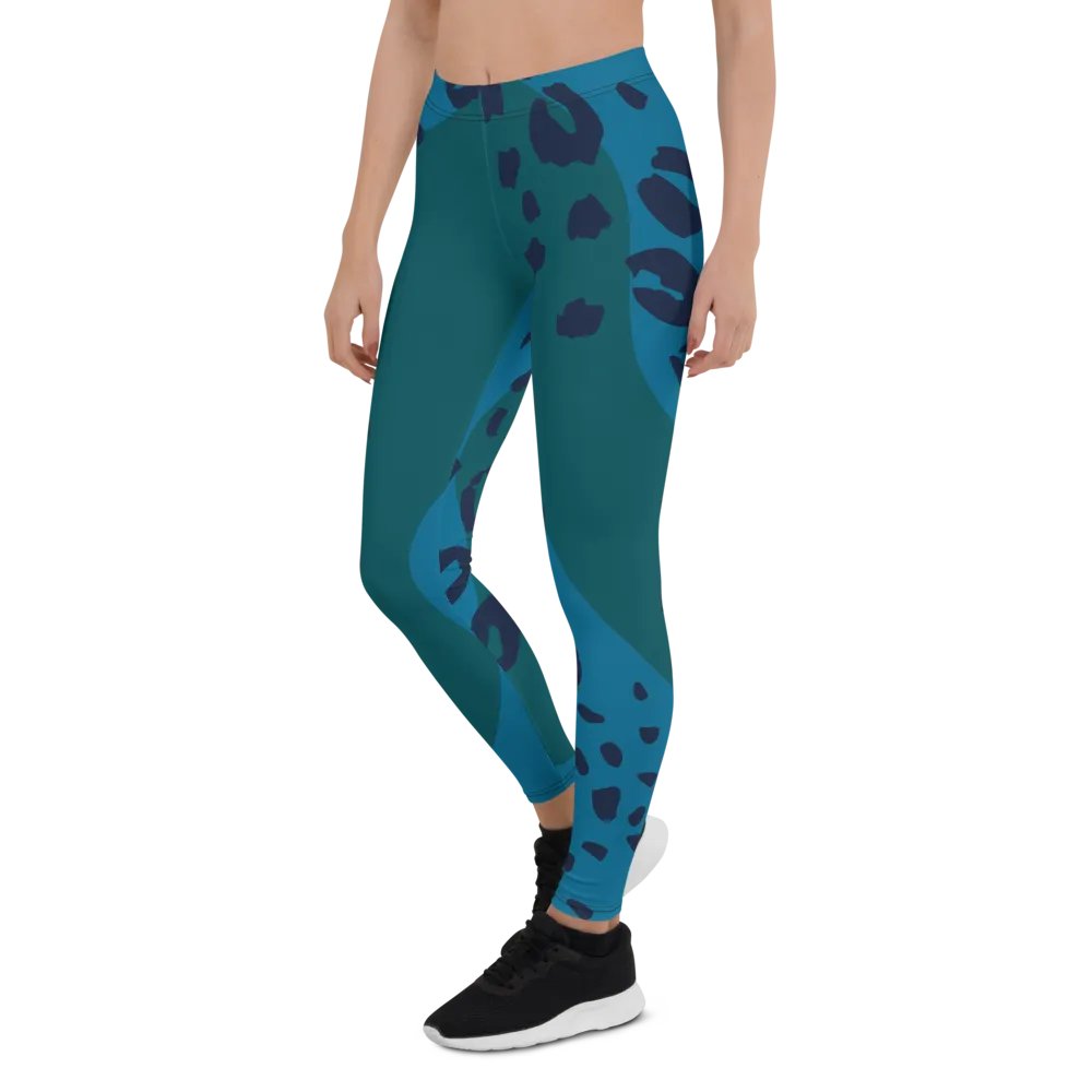 Teal Jungle All-Over Leggings product image (4)