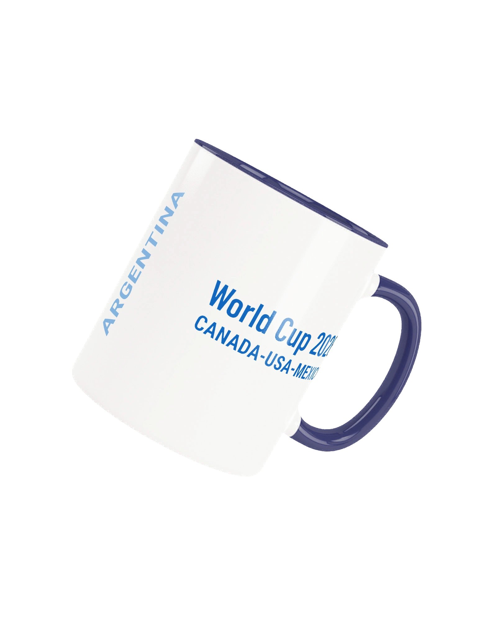 Argentina 2026 World Cup Flag Mug - Argentina Soccer Fan Coffee Cup - Premium Two-Tone Ceramic Mug product image (4)