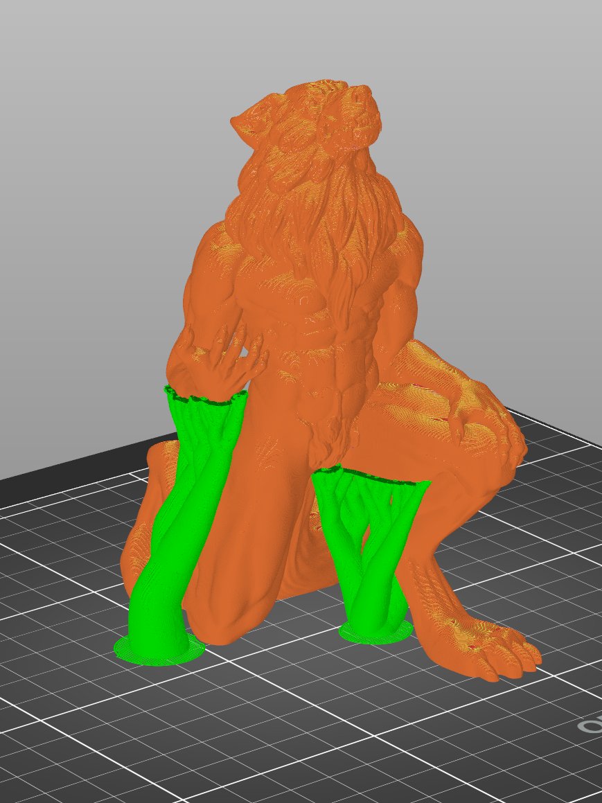 Howling Werewolf - 3D Print Files - Fabled Creatures 04 product image (5)