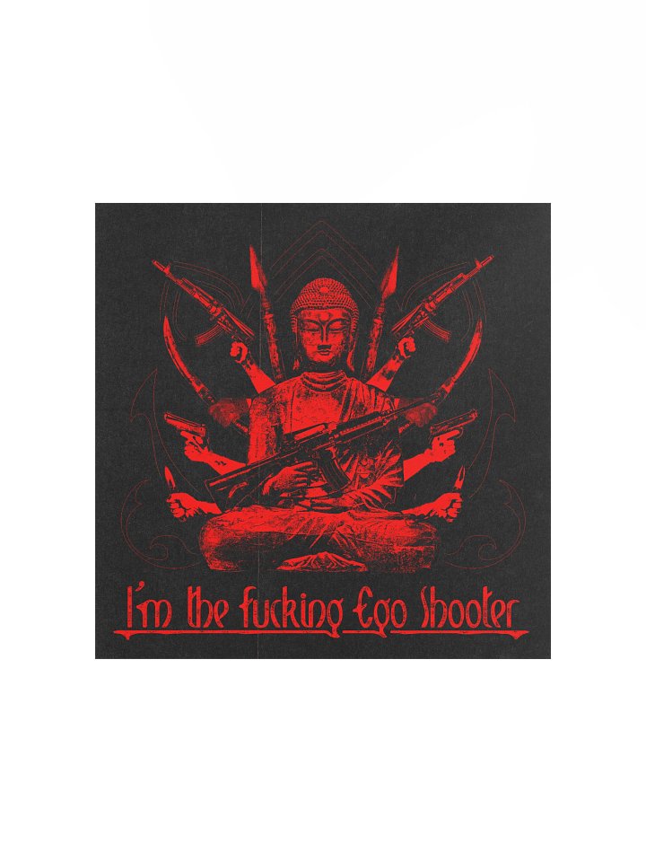 "BAD BUDDHA" POSTER RED product image (2)