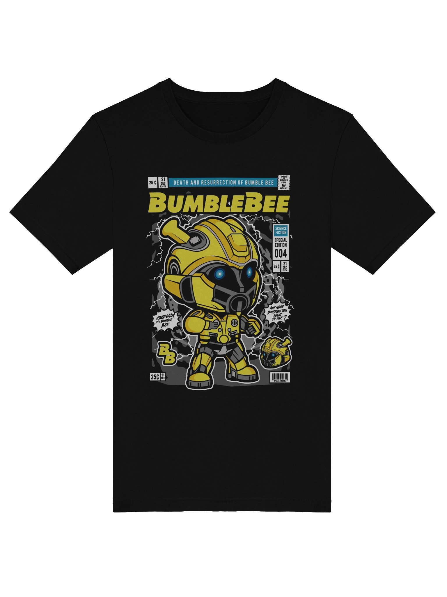 Bumblebee Chibi Robot Comic Book Cover T-Shirt product image (5)