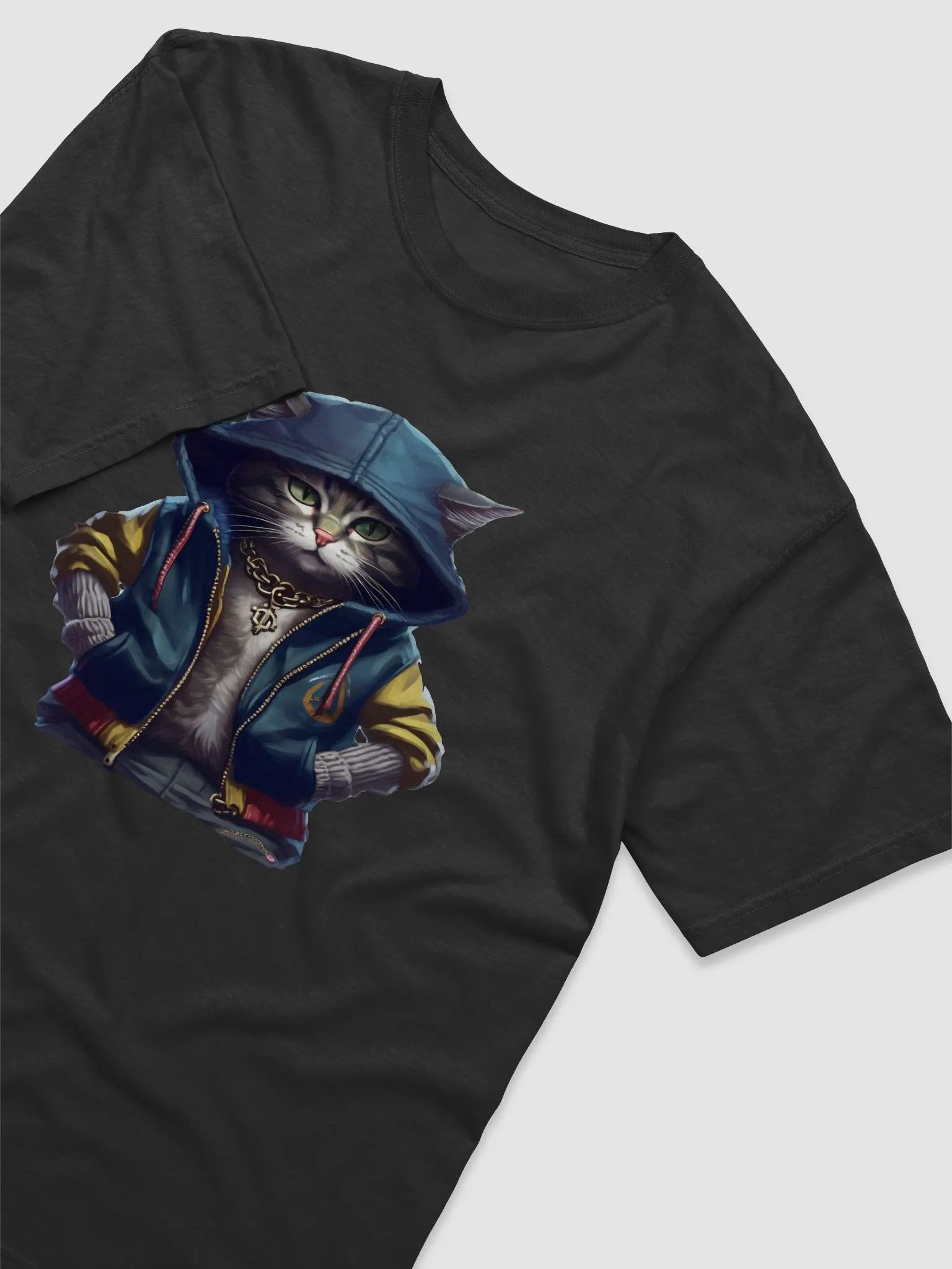 Street Cats wearing a hoodie and chain around his neck product image (3)