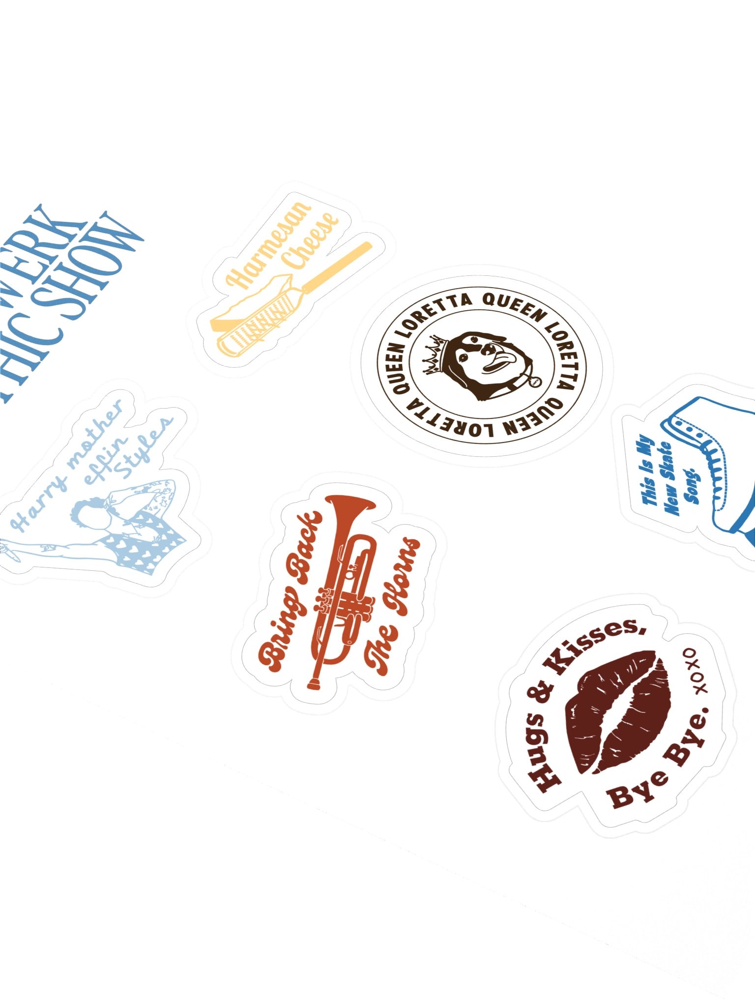 Iconic TTES Phrases Sticker Sheet #1 product image (2)